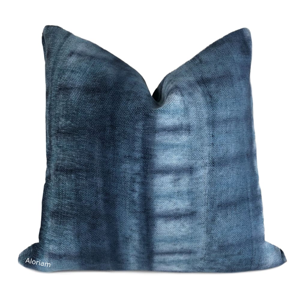 Blue hotsell shibori pillows