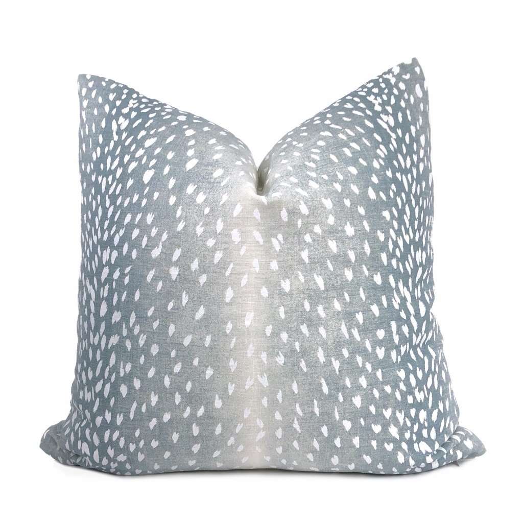 Blue Animal Print Pillow Cover 18x18, 20x20, 22x22, 24x24, 12x20