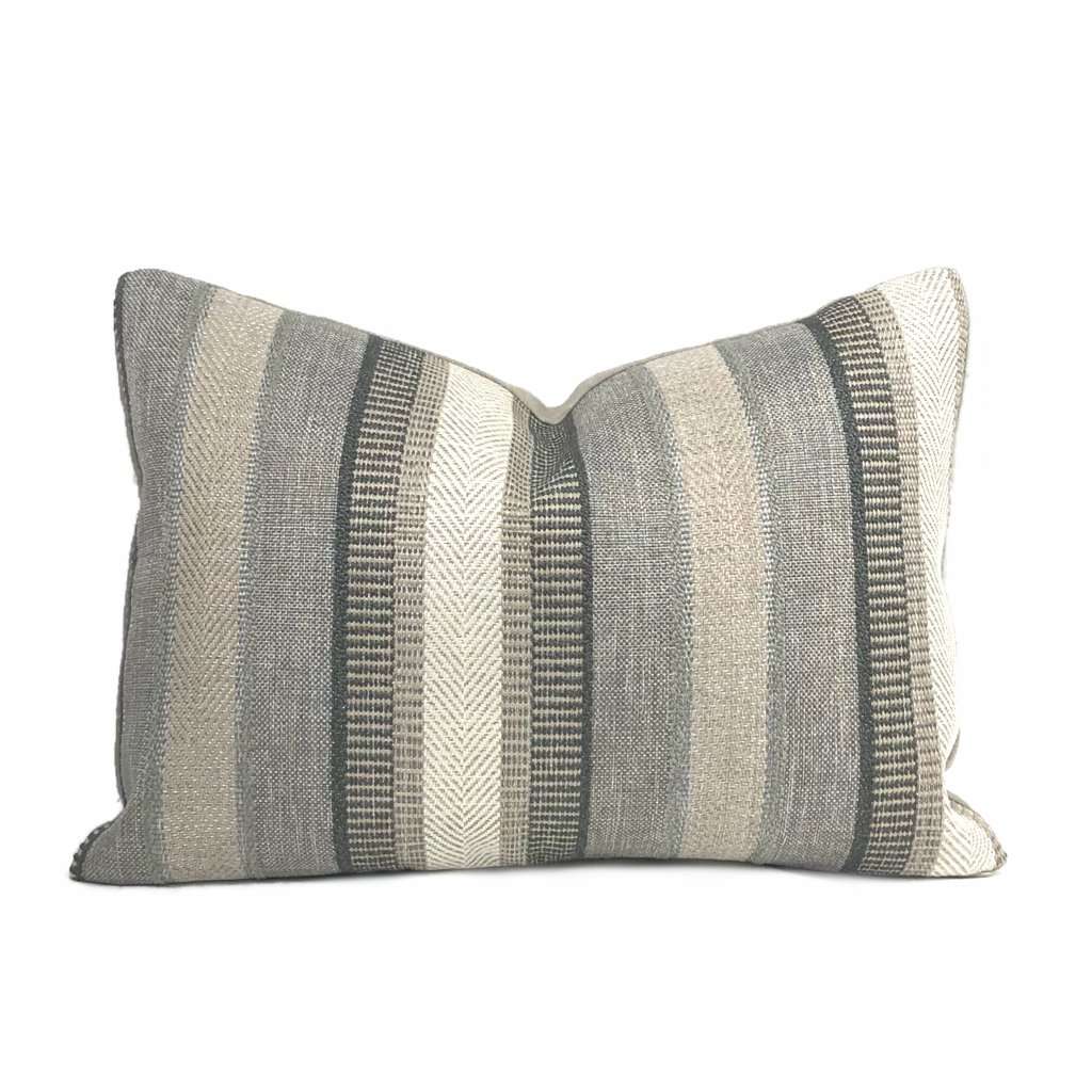 Stain Resistant! Sasso Parchment Neutral Textured Throw Pillow Cover -  Chloe & Olive