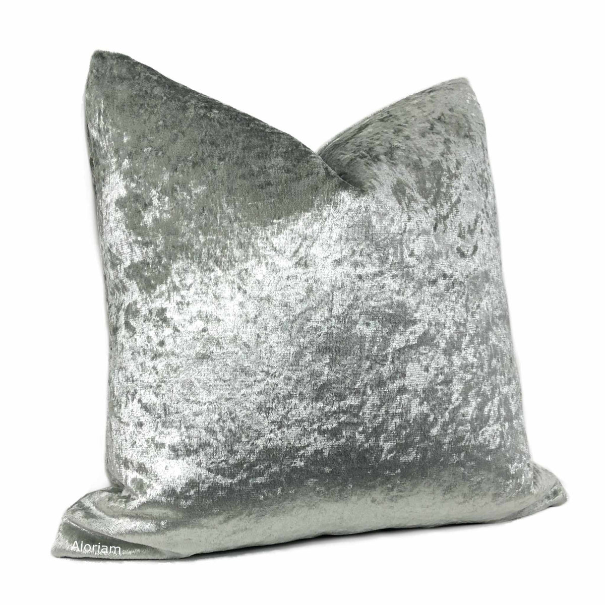 Silver 2024 velvet pillow