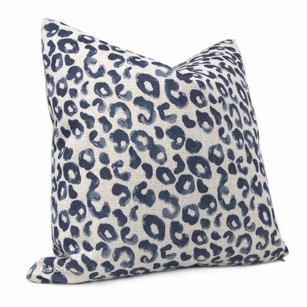 Blue animal hotsell print pillow