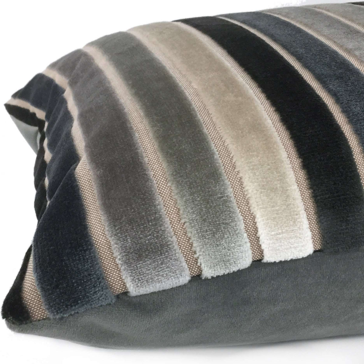 Velvet stripe outlet pillow