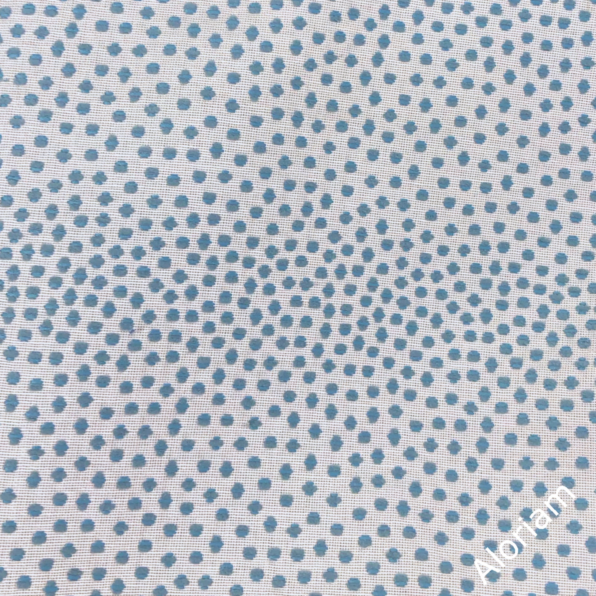 Bridget Turquoise Blue Chenille Dots Pillow Cover - Aloriam