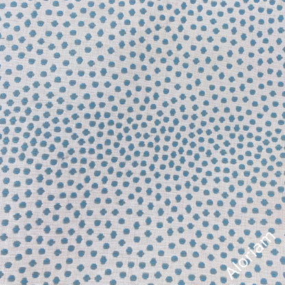 Bridget Turquoise Blue Chenille Dots Pillow Cover - Aloriam