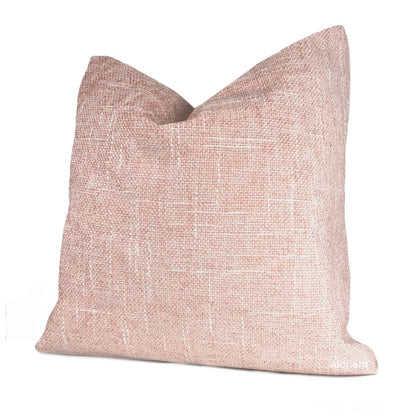 Bailey Blush Pink Tweed Textured Pillow Cover - Aloriam