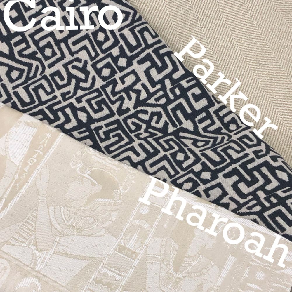 Cairo Black Beige Ethnic Glyphs Pillow Cover - Aloriam