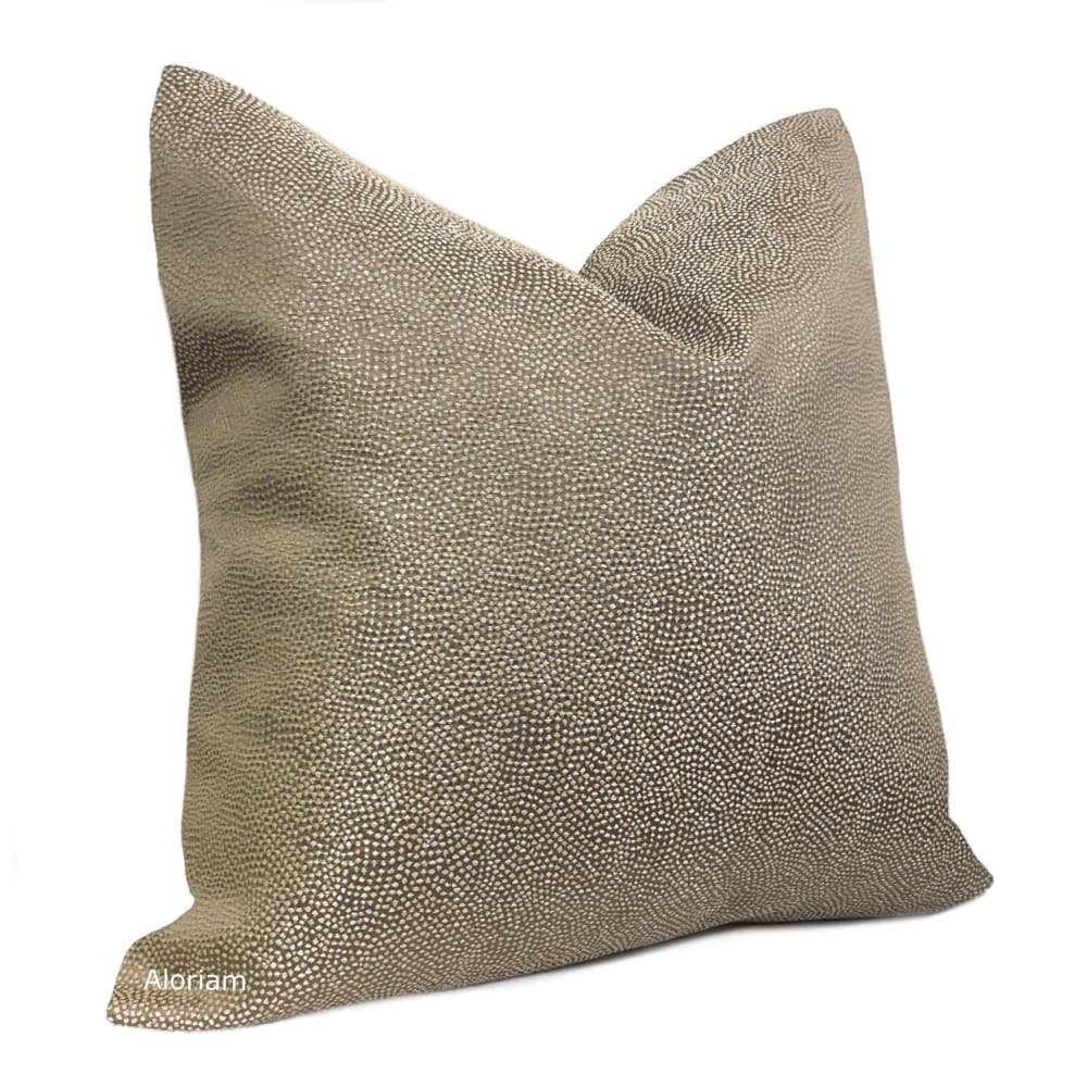 Candace Brown Pearly Micro Dots Pillow Cover - Aloriam