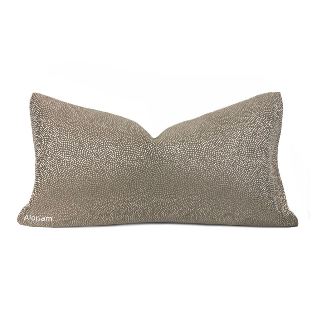 Candace Brown Pearly Micro Dots Pillow Cover - Aloriam