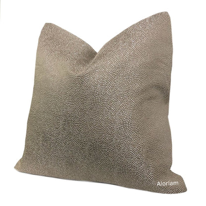 Candace Brown Pearly Micro Dots Pillow Cover - Aloriam