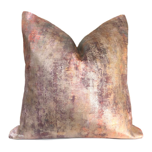 Circe Rose Gold Sunset Velvet Pillow Cover - Aloriam