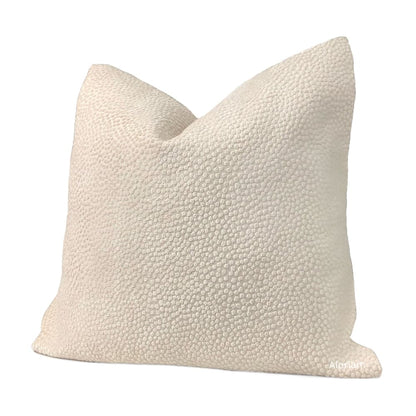 Esme Ecru Velvet Dots Pillow Cover - Aloriam