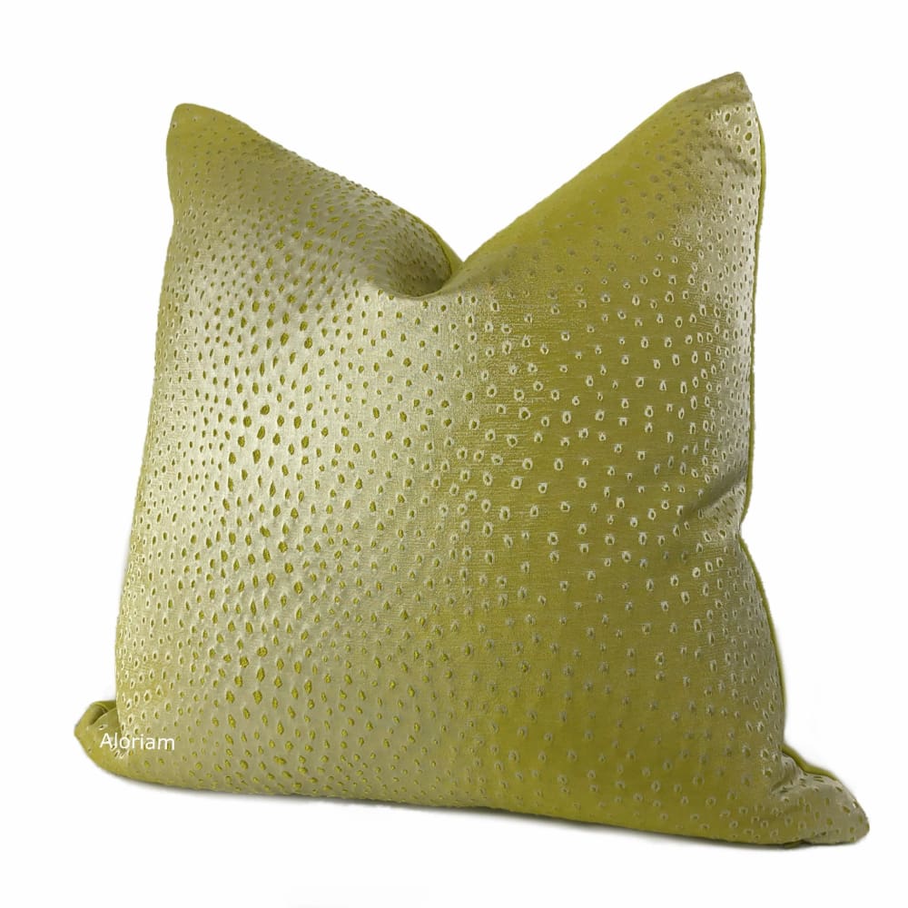 Geko Chartreuse Green Lizard Texture Pillow Cover - Aloriam