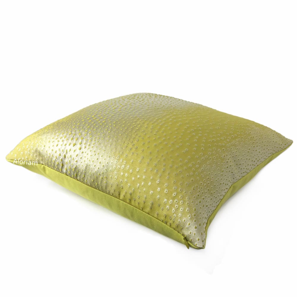 Geko Chartreuse Green Lizard Texture Pillow Cover - Aloriam