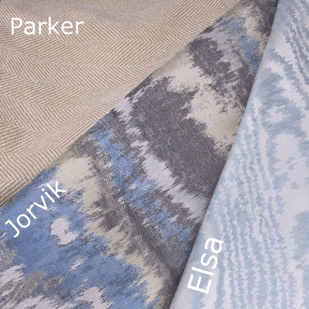 Jorvik Blue Gray Cream Abstract Pillow Cover - Aloriam