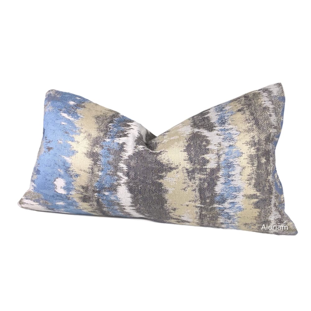 Jorvik Blue Gray Cream Abstract Pillow Cover - Aloriam