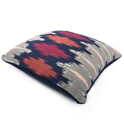 Justina Blakeney Jungalow Navy Blue Pink Geo Boho Chic Pillow Cover - Aloriam