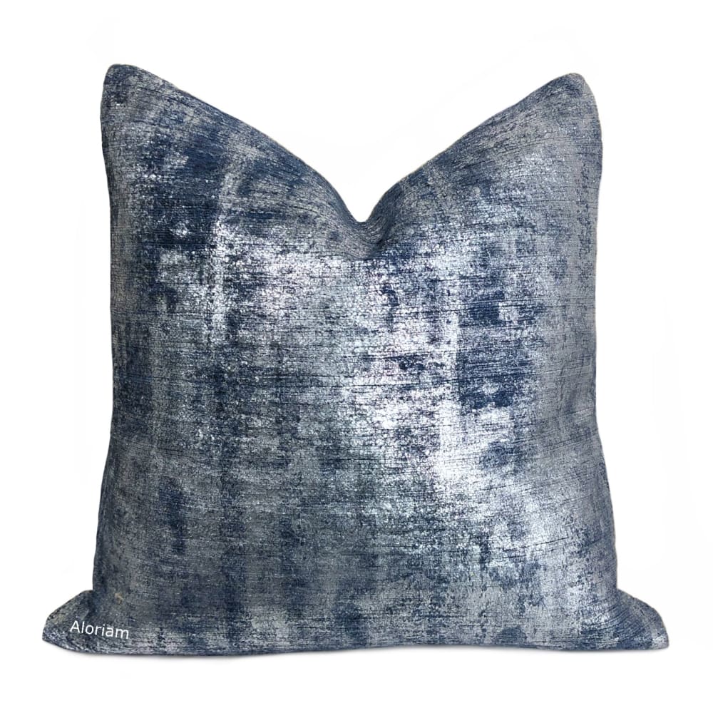 Blue and silver pillows hotsell