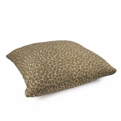 Niobe Brown Leopard Spots Chenille Pillow Cover - Aloriam