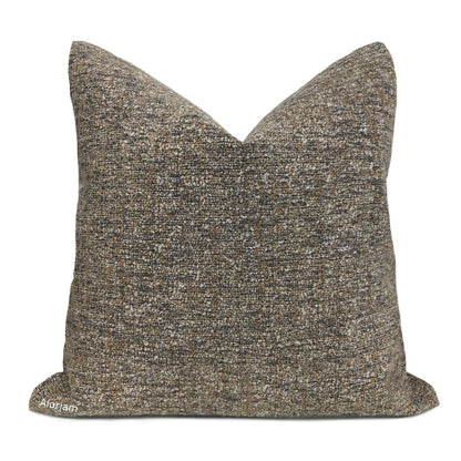 Phillip Brown Gray Mix Texture Pillow Cover - Aloriam