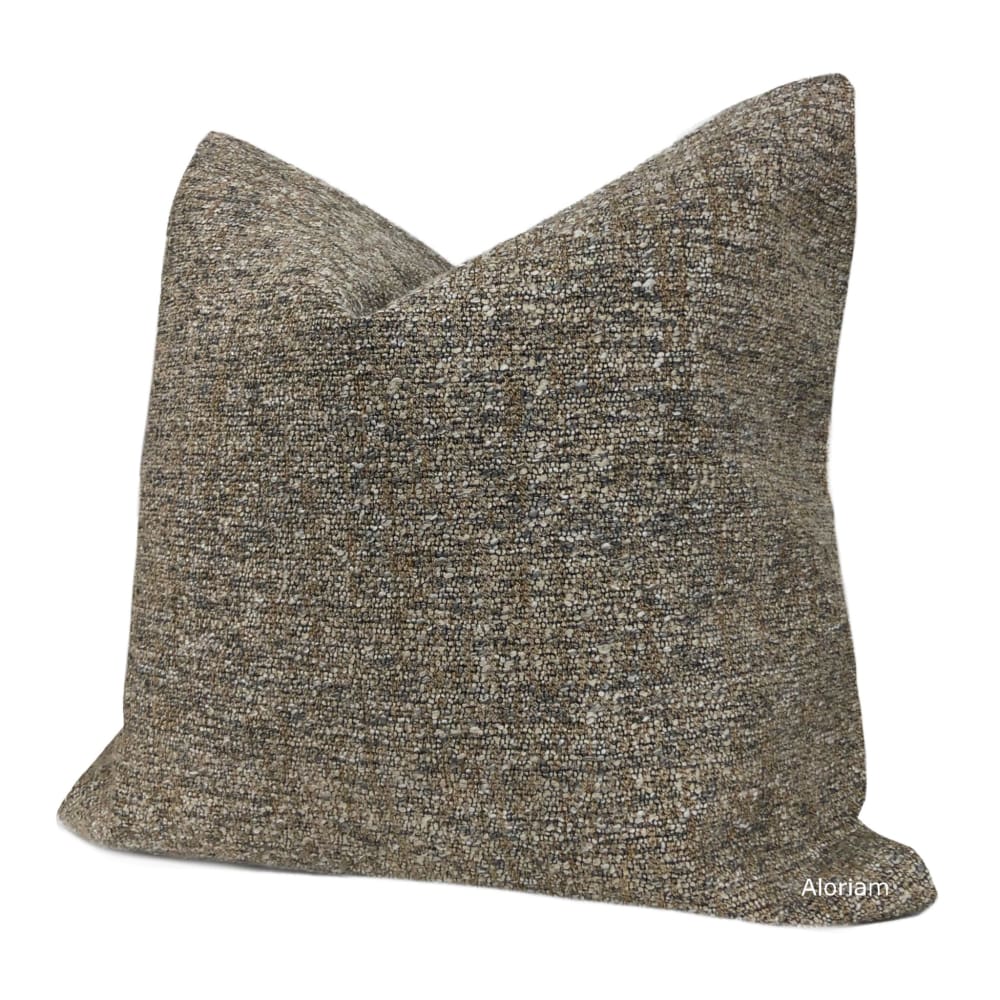 Phillip Brown Gray Mix Texture Pillow Cover - Aloriam