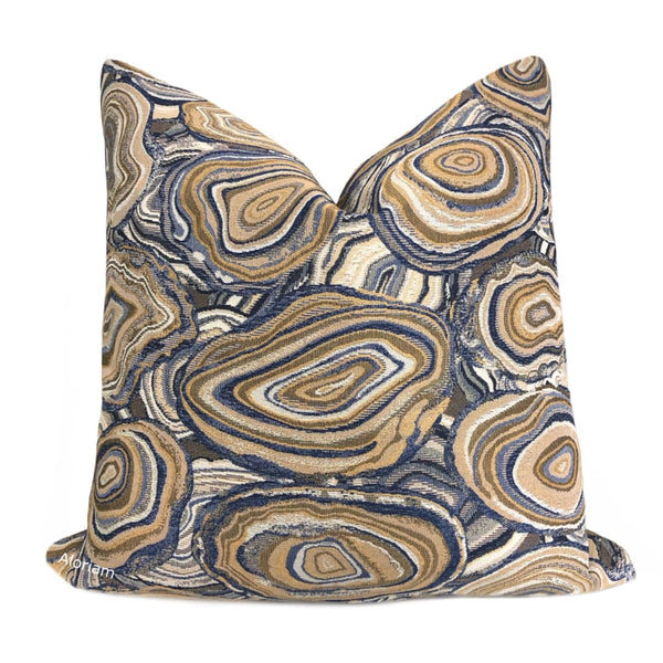 Blue paisley pillows best sale