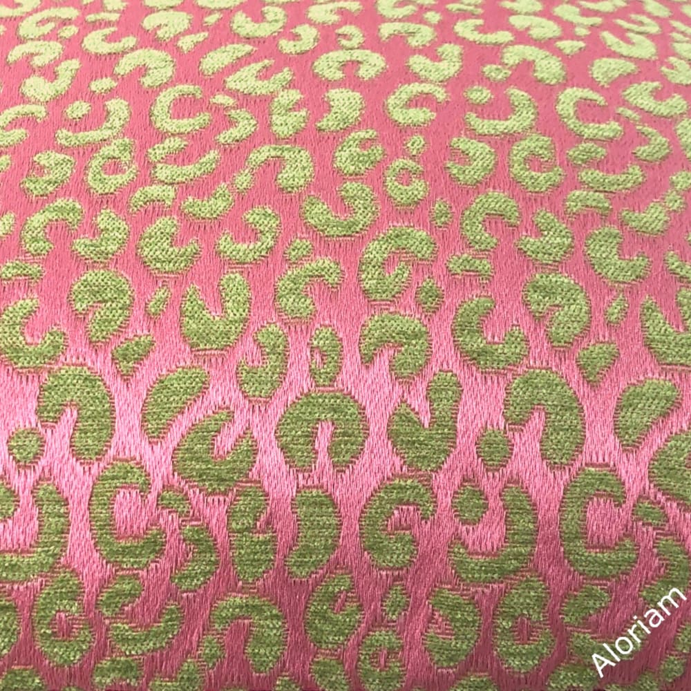 Thandi Pink & Lime Green Leopard Spot Pillow Cover - Aloriam