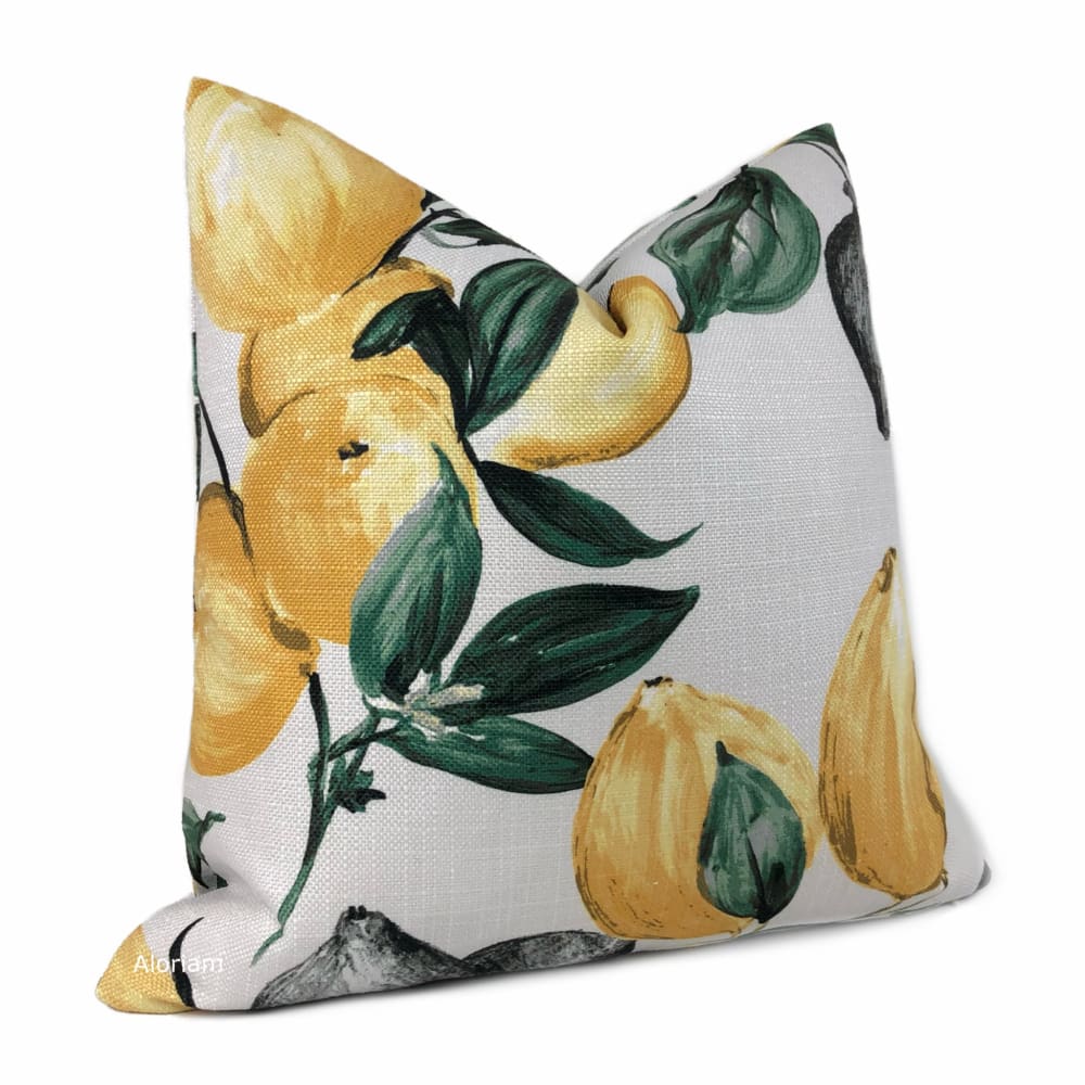 Amalfi Lemon Tree Print Pillow Cover - Aloriam