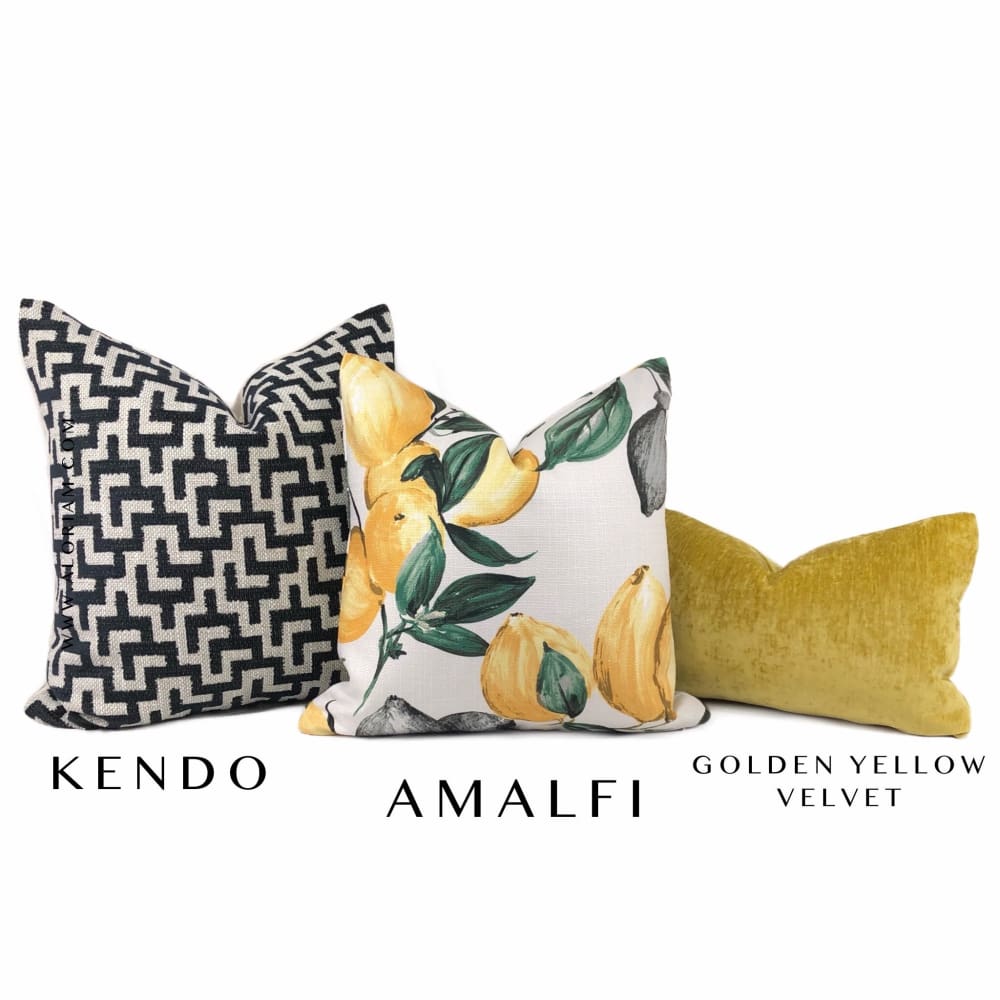 Amalfi Lemon Tree Print Pillow Cover - Aloriam