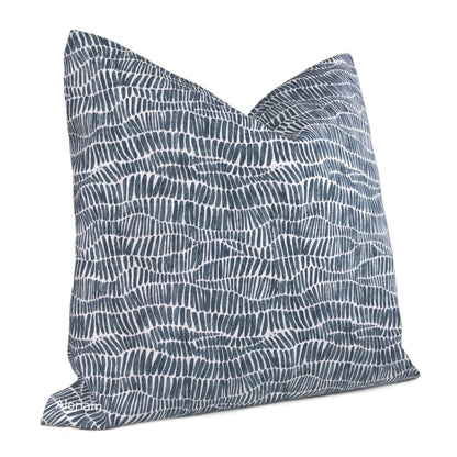 Anouk Blue White Abstract Pillow Cover - Aloriam