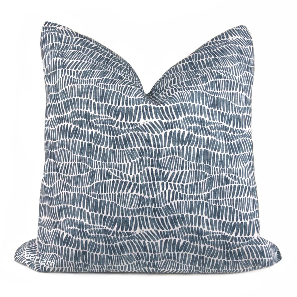 Anouk Blue White Abstract Pillow Cover - Aloriam