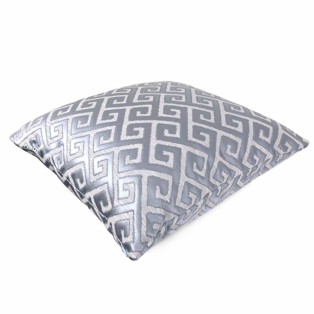 Apollo Light Blue Greek Key Pillow Cover - Aloriam