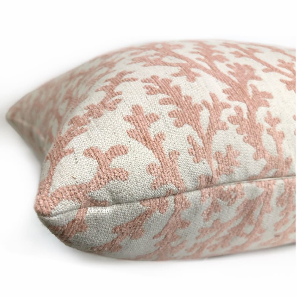 Beatrix Blush Pink Floral Vine Pillow Cover - Aloriam