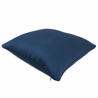 Beckett Dark Blue Pebble Texture Pillow Cover - Aloriam