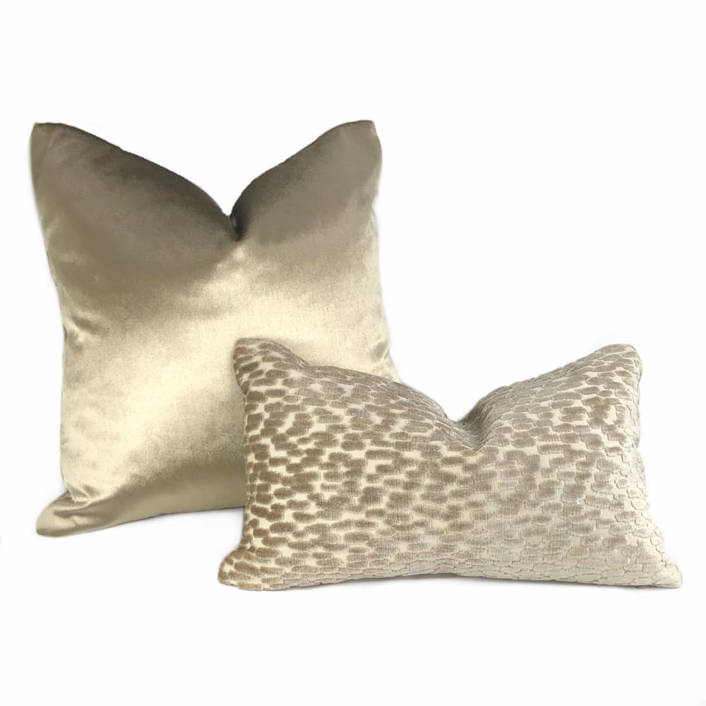 Bellini Sahara Sands Cut Velvet Dots Pillow Cover - Aloriam