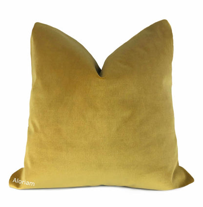 Bellucci Leonine Gold Velvet Pillow Cover - Aloriam