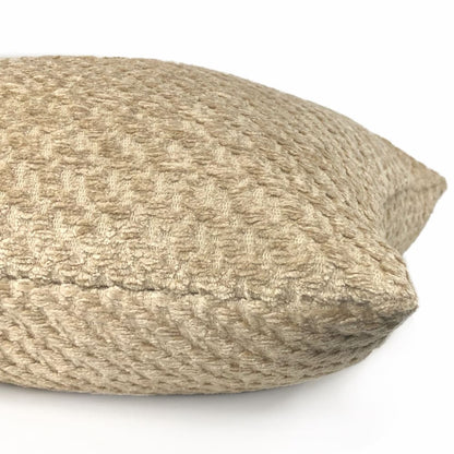 Bismarck Wheat Beige Soft Textured Chenille Pillow Cover - Aloriam