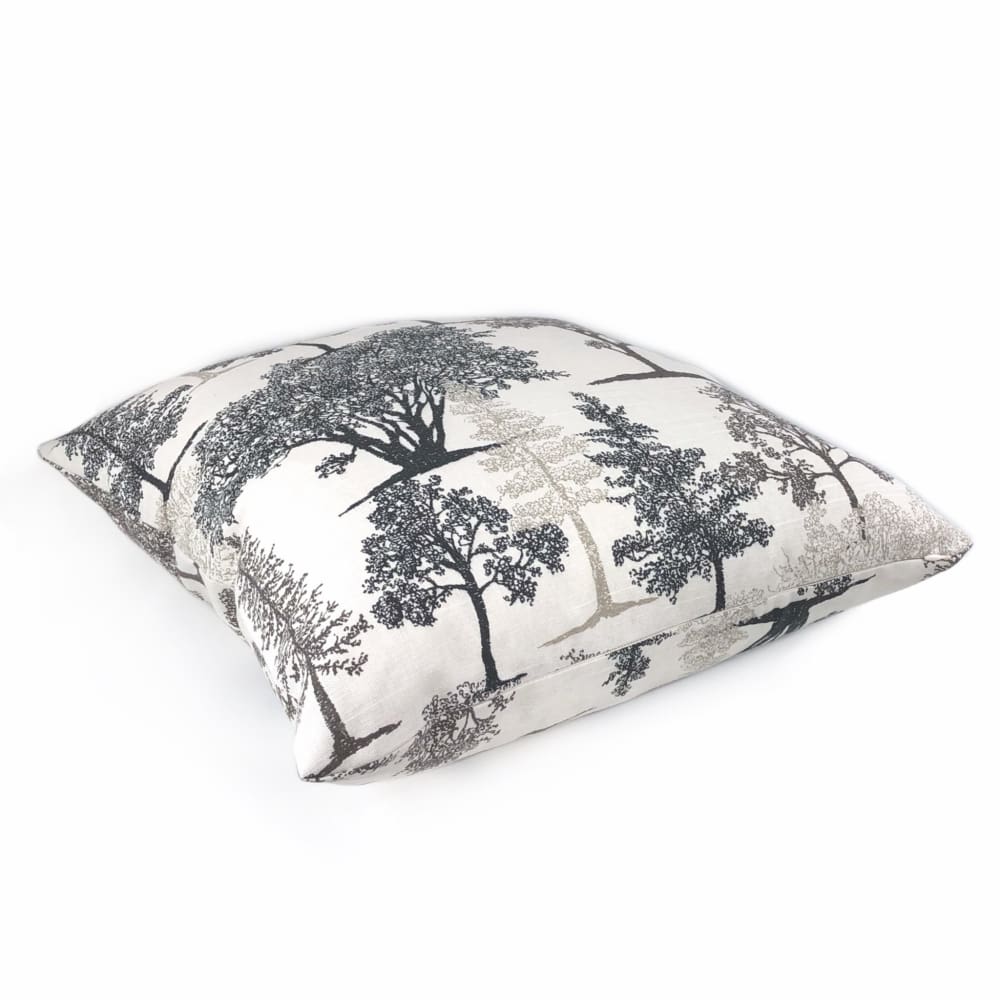 Black & White Tree Silhouette Toile Pillow Cushion Cover - Aloriam