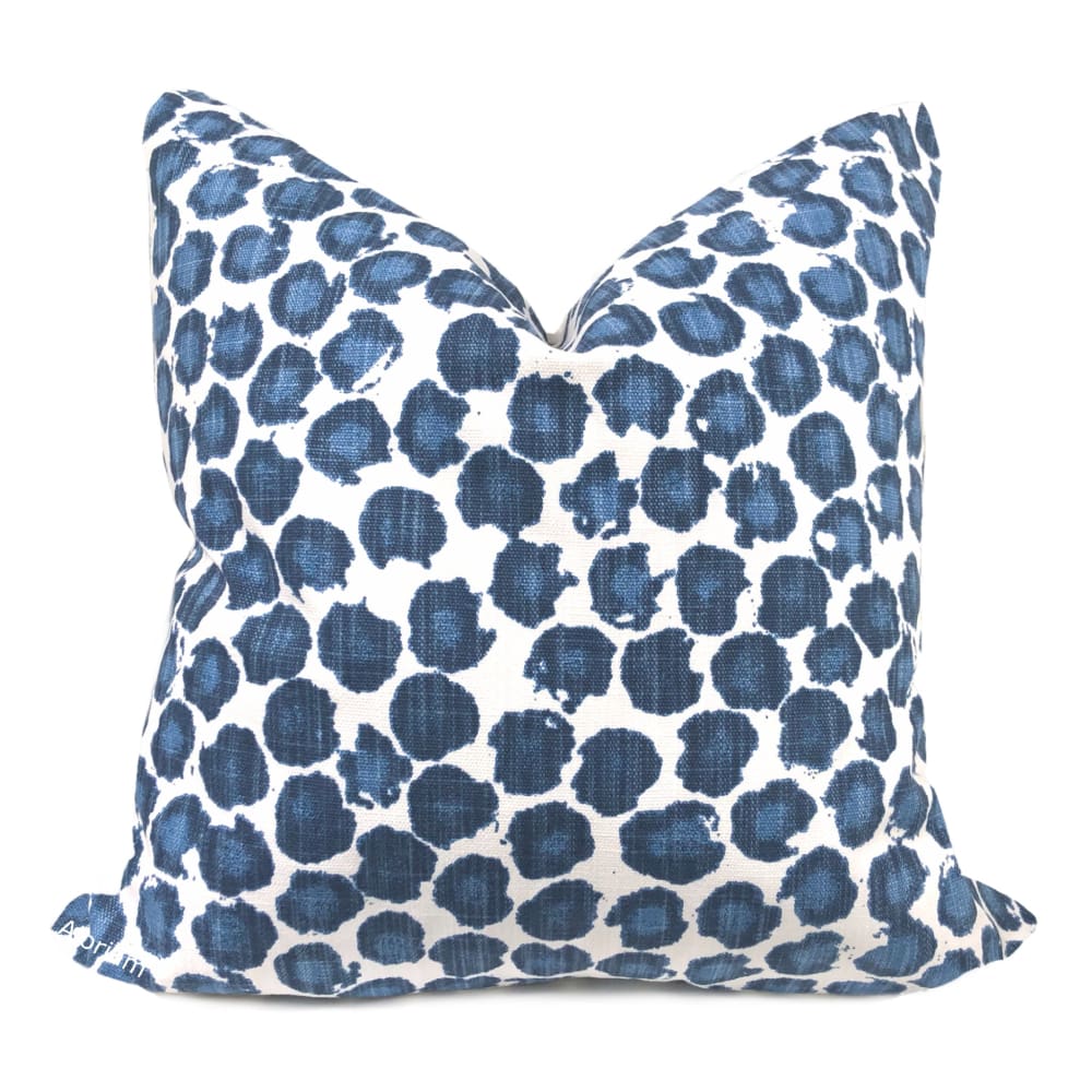 Blair Modern Blue White Dots Pillow Cover - Aloriam