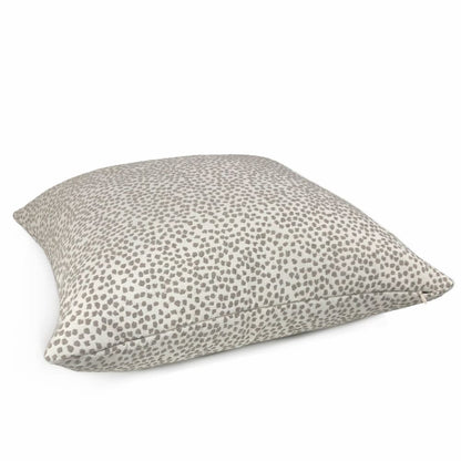 Brimley Taupe Textured Small Dots Chenille Pillow Cover - Aloriam