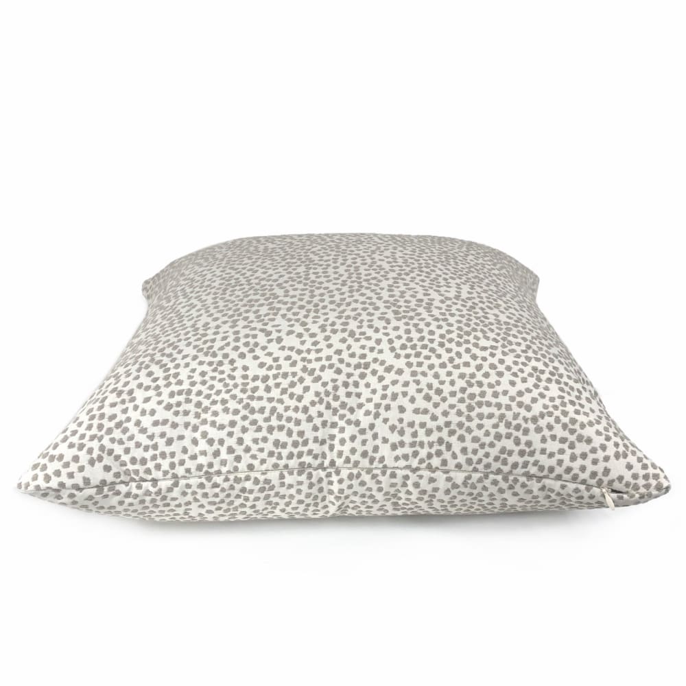 Brimley Taupe Textured Small Dots Chenille Pillow Cover - Aloriam