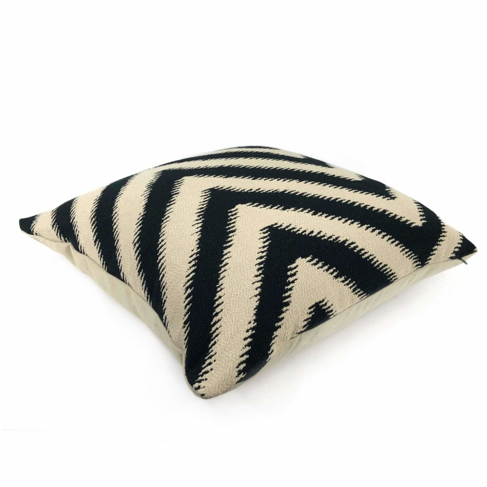 Nate Berkus Belle Terre Carbon Chevron Pillow