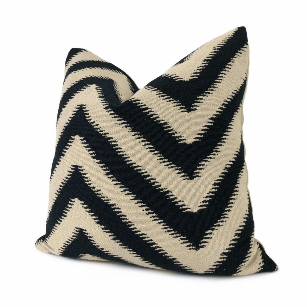 Nate Berkus Belle Terre Carbon Chevron Cushion