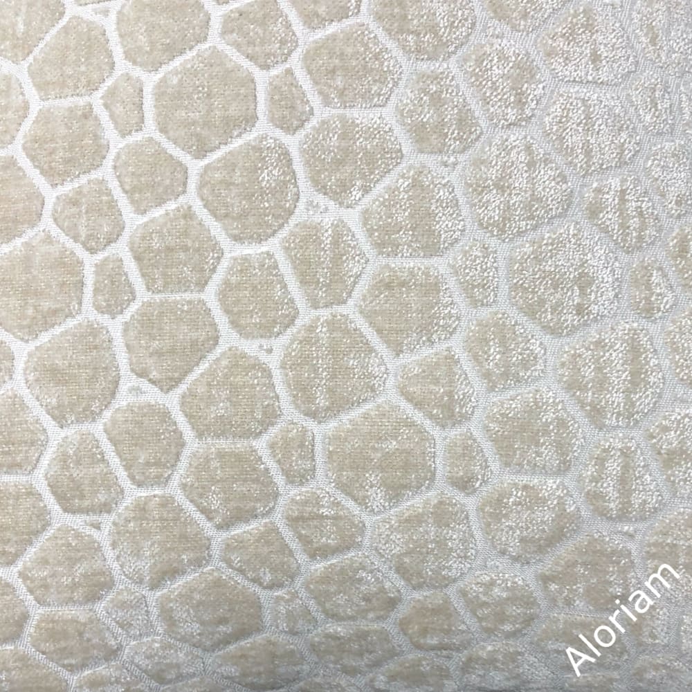 Carrick Cream Modern Geometric Chenille Pillow Cover - Aloriam