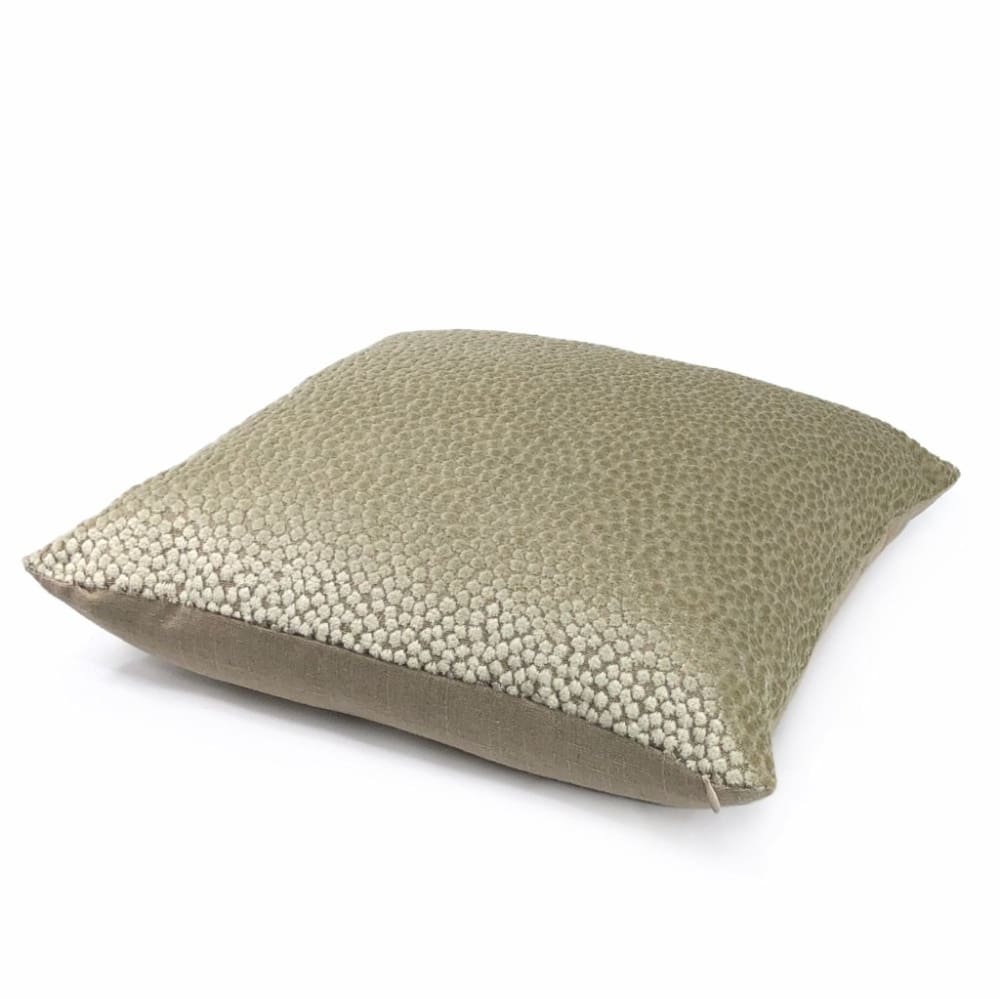 Catelyn Flax Beige Velvet Dots Pillow Cover