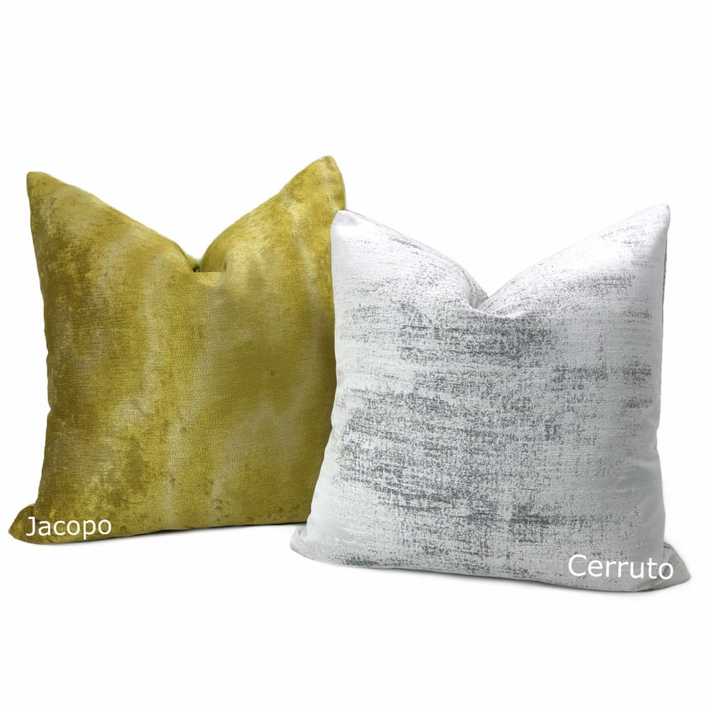 Cerruto Modern White Gray Tonal Pillow Cover - Aloriam