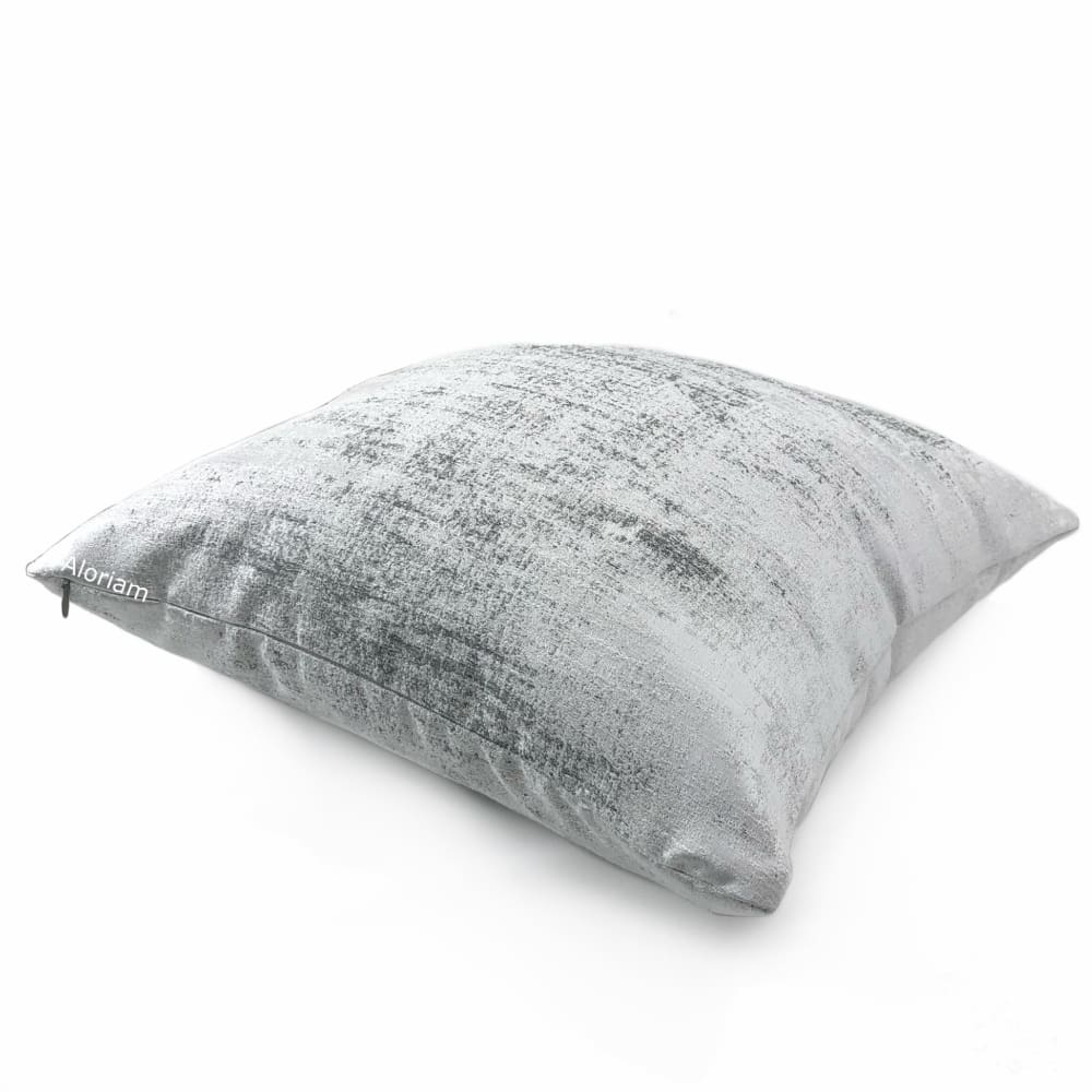 Cerruto Modern White Gray Tonal Pillow Cover - Aloriam