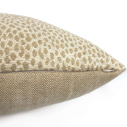 Chester Biscuit Beige Chenille Dots Pillow Cover Cushion Pillow Case Euro Sham 16x16 18x18 20x20 22x22 24x24 26x26 28x28 Lumbar Pillow 12x18 12x20 12x24 14x20 16x26 by Aloriam