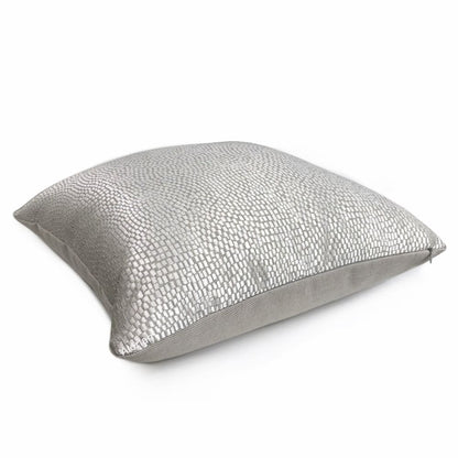 Cinna Silver Gray Abstract Tile Pillow Cover - Aloriam