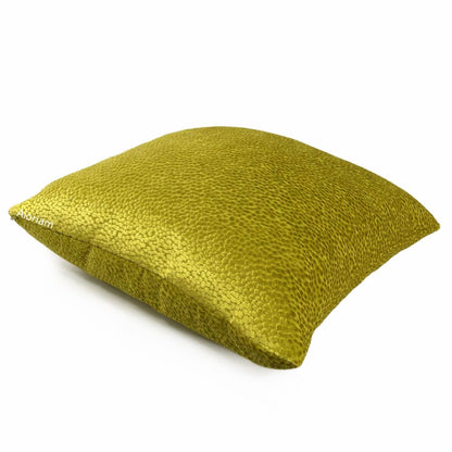 Comtessa Acid Yellow Gold Velvet Dots Pillow Cover - Aloriam