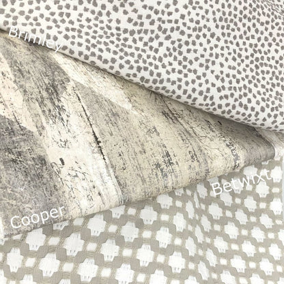 Cooper Silver Glazed Taupe Hexagon Pillow Cover - Aloriam